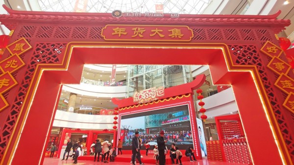 平邑寶麗財(cái)富廣場2019春節(jié)美陳